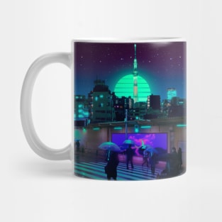 Rainy Tokyo runner Mug